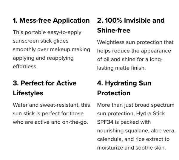 DRMTLGY Hydra Face Stick SPF 34