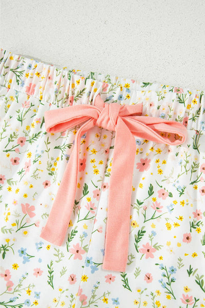 Chic Floral Print Shirt & Shorts Set | S-XL: Cherry / Missy / M