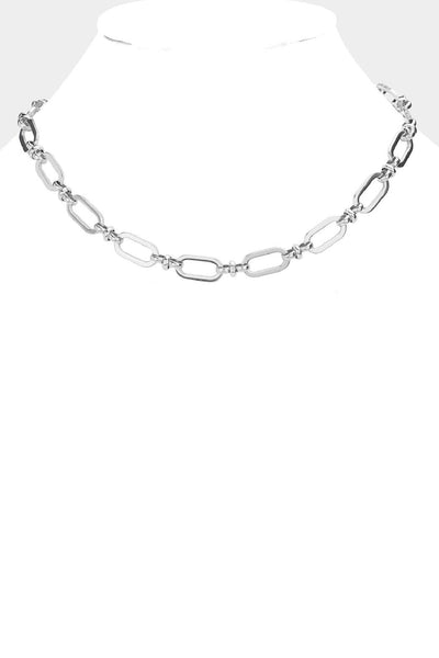 Ovals and Bows Necklace: Yellow Gold