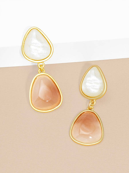 Estelle Double Drop Earring: BEI