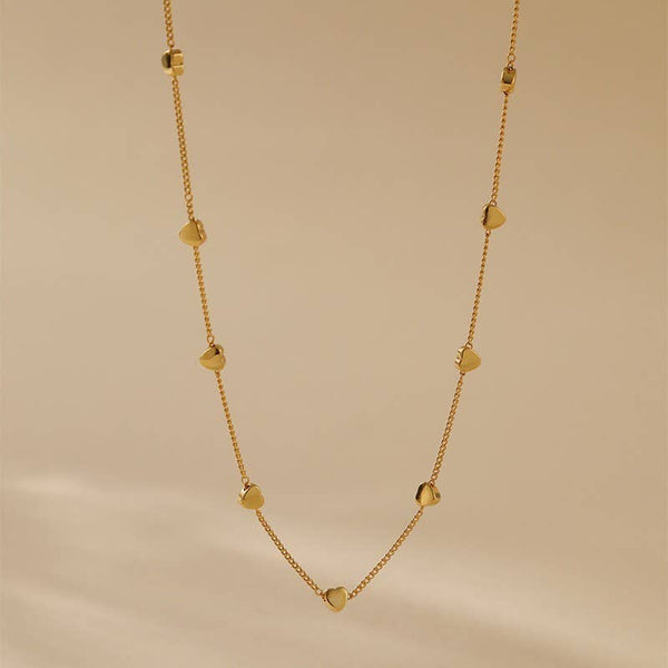 Gold Necklace 18K STAINLESS STEEL TARNISH FREE HEART