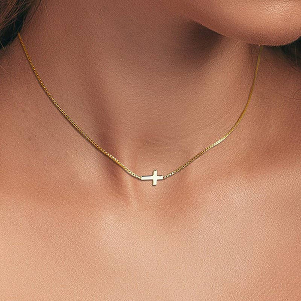 Necklace 18K STAINLESS STEEL TARNISH FREE CROSS| GOLD
