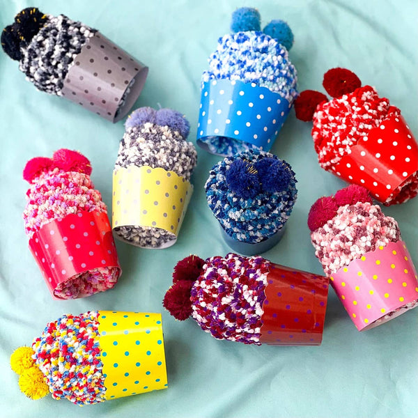 Cozy Cupcake Socks | 9 Colors: Confetti