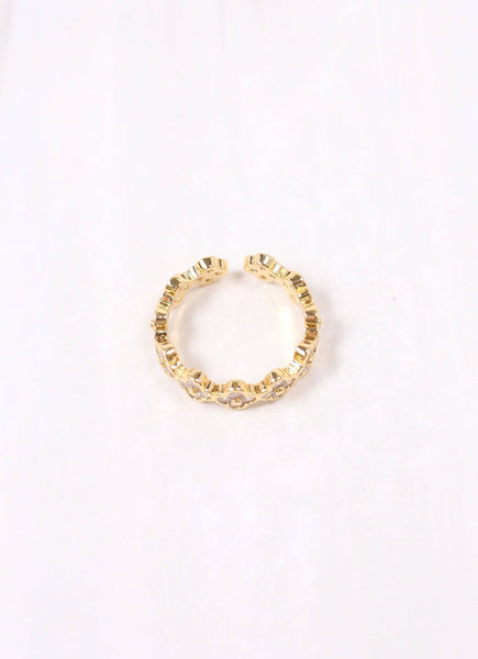 Derwin CZ Clover Ring GOLD: Default