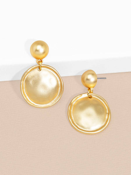 Maren Disc Drop Earring: MG