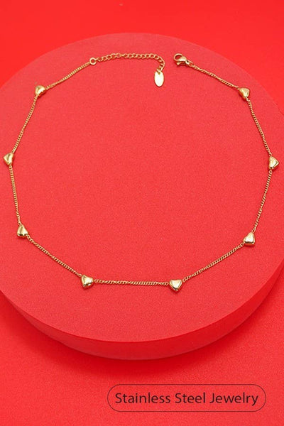 Gold Necklace 18K STAINLESS STEEL TARNISH FREE HEART