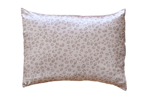 LIMITIED EDITION GIFT BOX Satin Pillowcase: Pale leopard