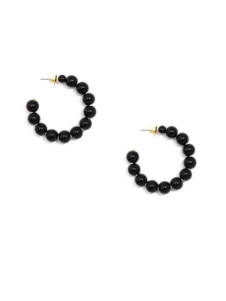 The Classic Pearl Hoop Earrings: Pearl