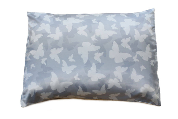 Pink Opalescent Gift Box with Bow - QN/STD Satin Pillowcase : Lilac
