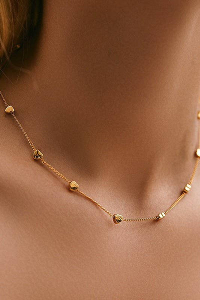 Gold Necklace 18K STAINLESS STEEL TARNISH FREE HEART