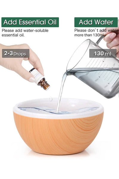 ,,,,_....Tik Tok Humidifier Aroma Diffuser: LIGHT WOOD-171824 / OS