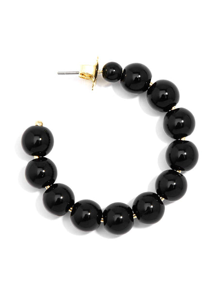 The Classic Pearl Hoop Earrings: Pearl
