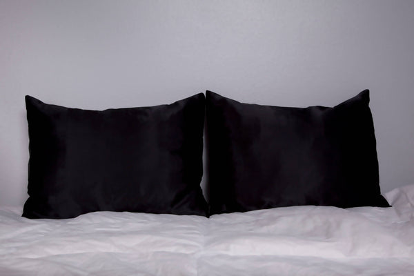 Signature 2PK Satin Pillowcase- STANDARD/QUEEN: Charcoal