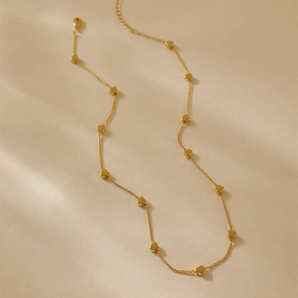Gold Necklace 18K STAINLESS STEEL TARNISH FREE HEART