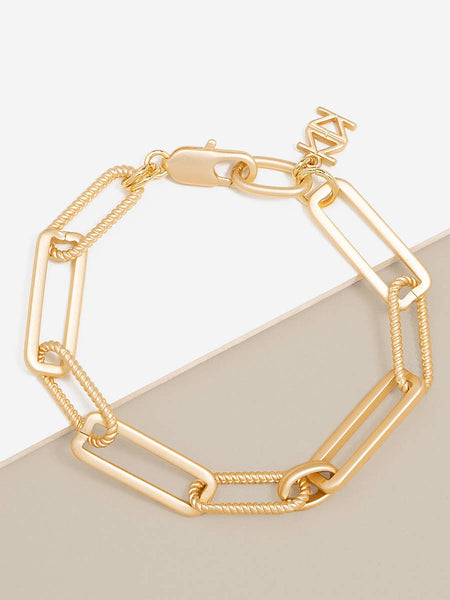 Classic & Rope Links Bracelet: Gold