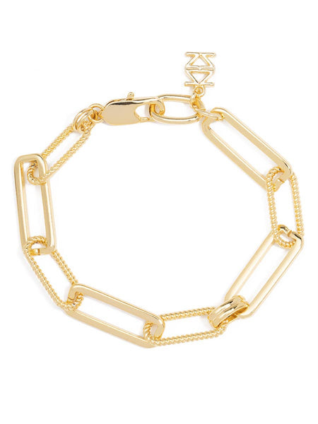 Classic & Rope Links Bracelet: Gold