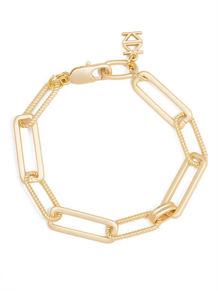 Classic & Rope Links Bracelet: Gold