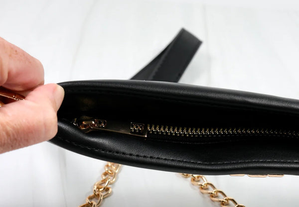 Madi Clear Crossbody Black