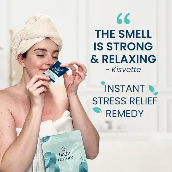 BODY RESTORE Shower Steamer Single Use Bath Bomb Self Care: EUCALYPTUS MINT