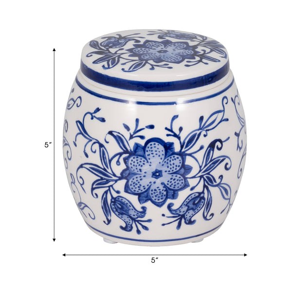 Scented Candle - Lavender Verbena Wax Chinoiserie Lid,8 Oz.