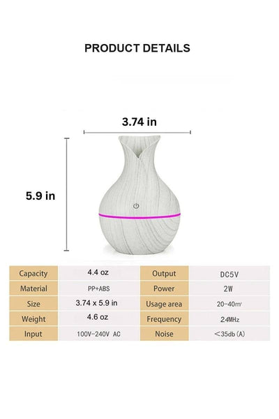 ,,,,_....Tik Tok Humidifier Aroma Diffuser: LIGHT WOOD-171824 / OS
