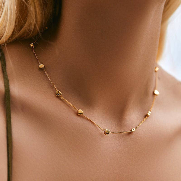 Gold Necklace 18K STAINLESS STEEL TARNISH FREE HEART