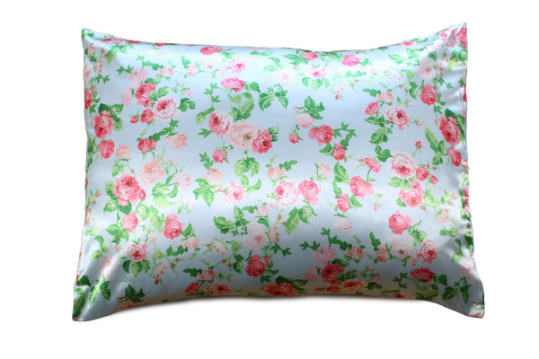 Pink Opalescent Gift Box with Bow - QN/STD Satin Pillowcase : Lilac