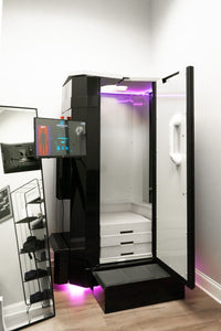 An image of our CRYOXCEL Crychamber used for Cryotherapy Services