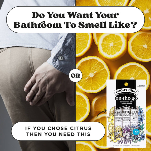 Poo~Pourri On-The-Go 3 pack 10mL Travel Size, Gift Set