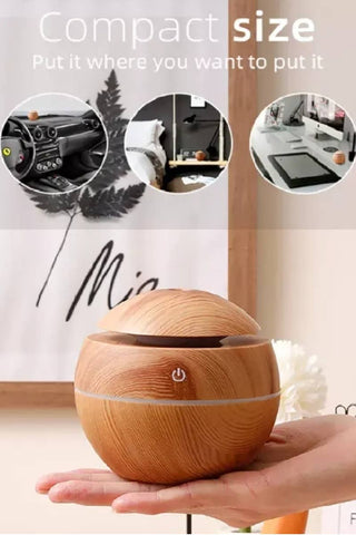 ,,,,_....Tik Tok Humidifier Aroma Diffuser: LIGHT WOOD-171824 / OS