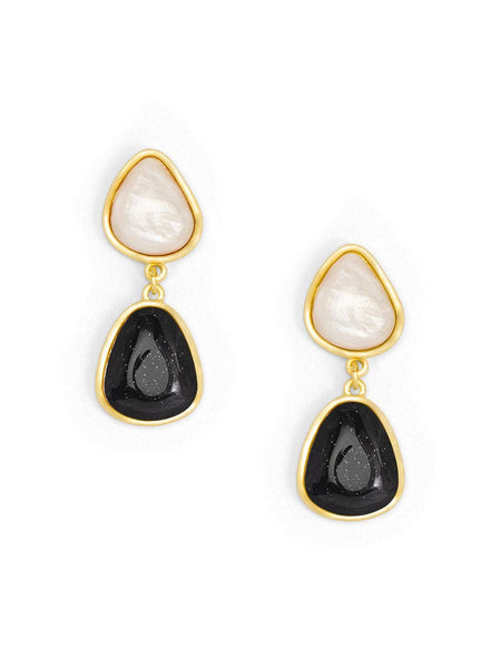 Estelle Double Drop Earring: BEI