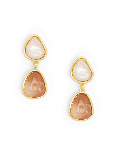 Estelle Double Drop Earring: BEI