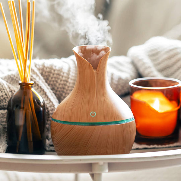 ,,,,_....Tik Tok Humidifier Aroma Diffuser: LIGHT WOOD-171824 / OS