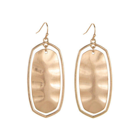 Camden Earrings   Gold   1.75"
