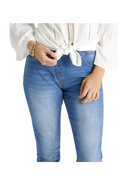 Jeans w/ Double Slant Fringe Jeans
