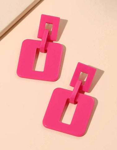 Pink Passion Dangle Earrings