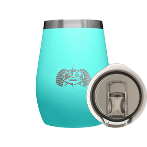 TOADFISH NON-TIPPING 10 oz. TURQUOISE  WINE TUMBLER