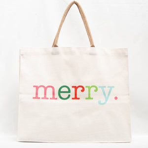 Merry Carryall Tote    White/Multi   22x19x8