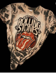 Rolling stones acid washed tee