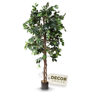 6-Ft Artificial Ficus Tree - Office Plant