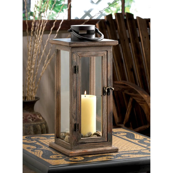 Lodge Wooden Lantern